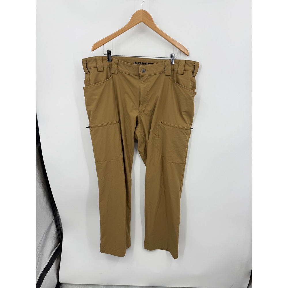 Duluth Flexpedition Relaxed Fit Pants Mens 42x31 Tan Nylon Spandex Stretch